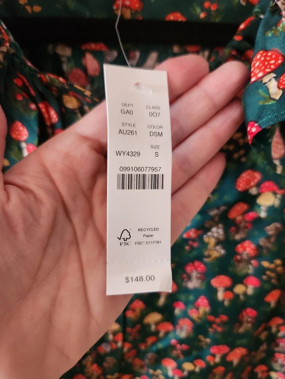 J. Crew Collection 100% Silk Twill Ruffle Collar Top in Mushroom Floral NEW NWT